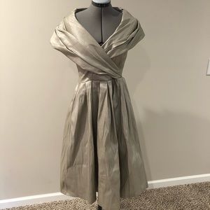 NWT Lindy bop light gold formal dress